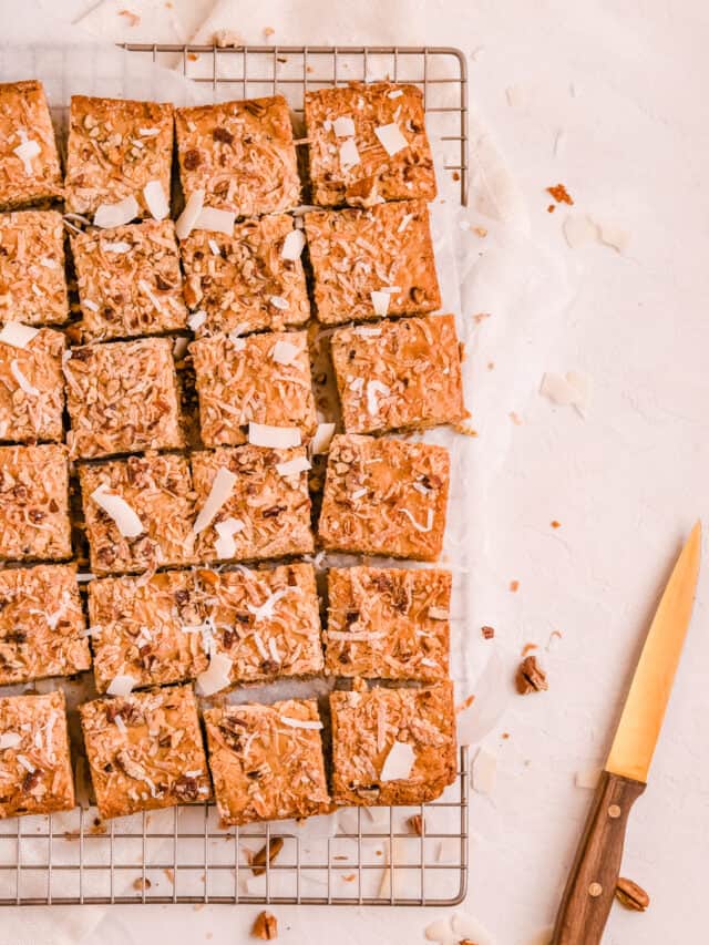 Coconut Butterscotch Bars Recipe