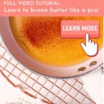 How to Brown Butter Baking Tutorial Pinterest graphic