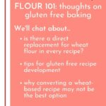Flour 101: thoughts on gluten free baking infographic