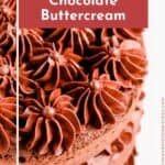 easy chocolate buttercream recipe pin