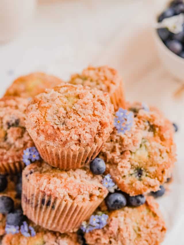 Blueberry Muffins with Sour Cream Recipe