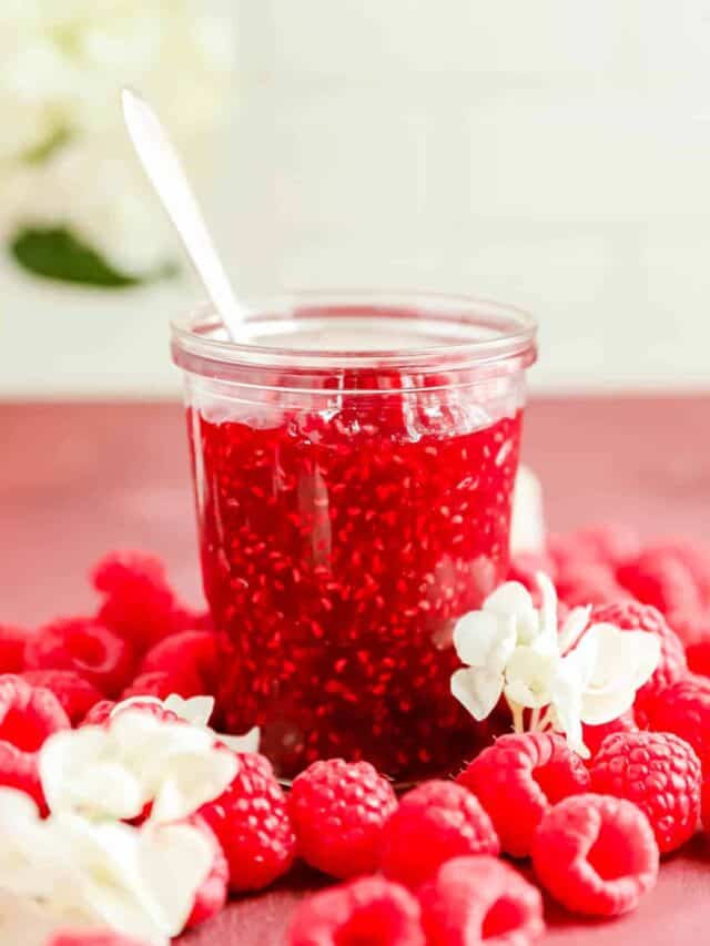 Homemade Raspberry Jam Mint + Mallow Kitchen