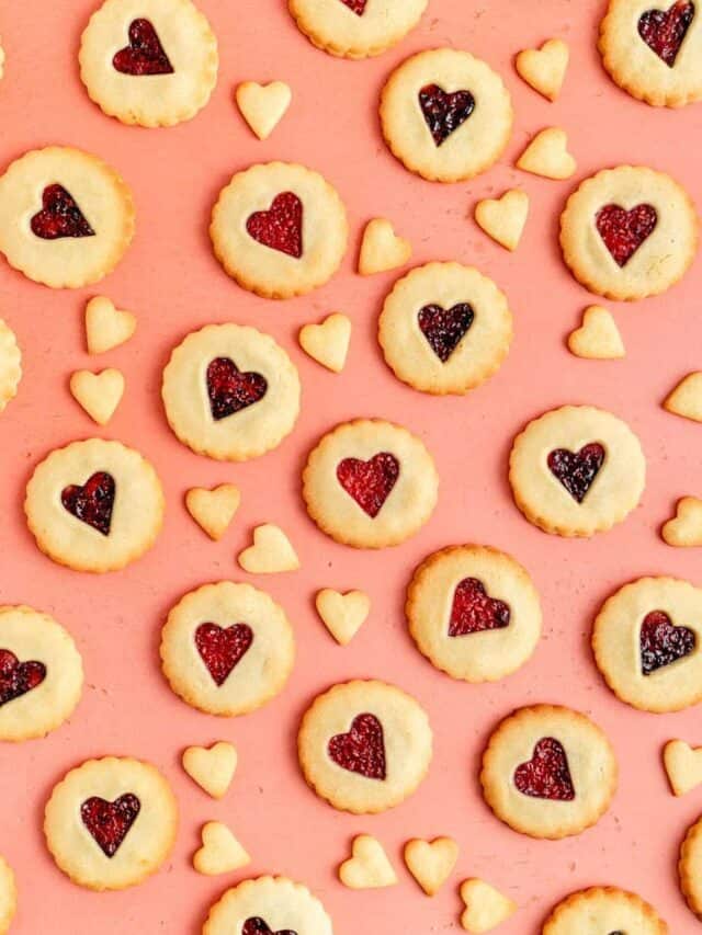 Raspberry-Filled Shortbread Cookies