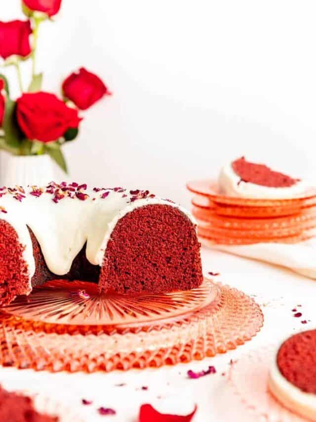 Red Velvet Bundt Cake with Cream Cheese Glaze
