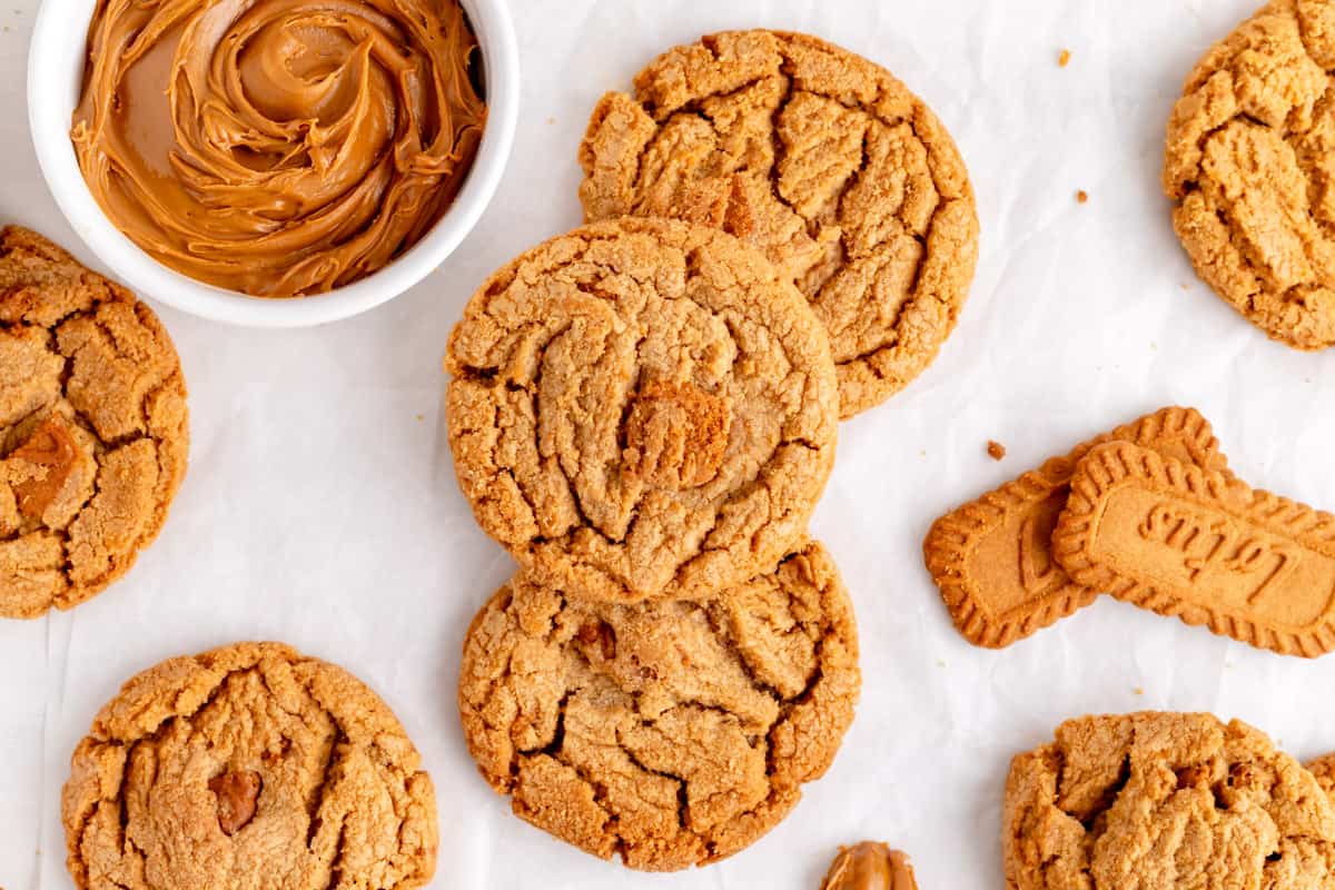 The BEST Easy Biscoff Butter Cookies Recipe - Mint + Mallow