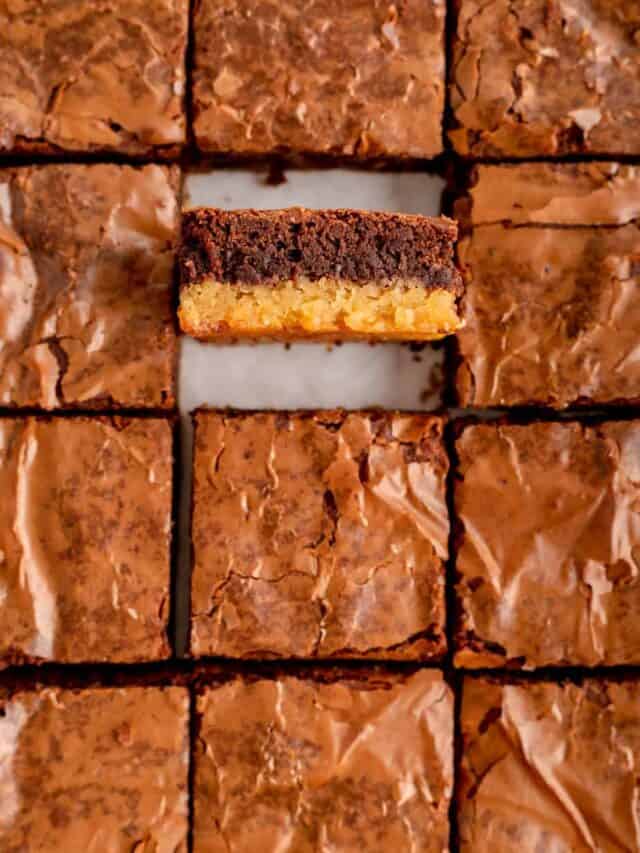 Brownie Blondies (brownie and blondie layered bars!) Mint + Mallow Kitchen