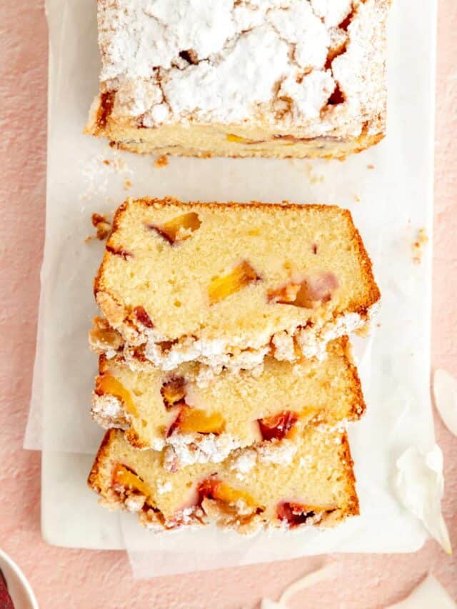 Peach Cobbler Pound Cake