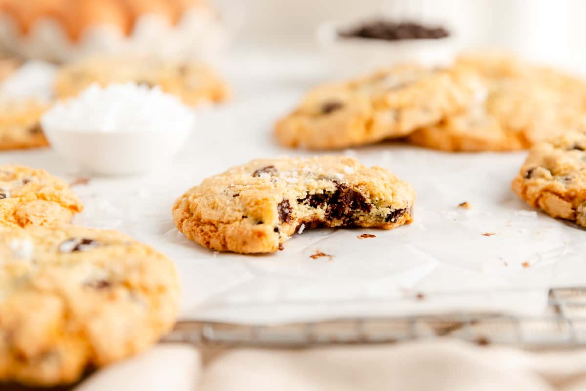 Easy, Chewy Chocolate Chip Cookies (without brown sugar!)